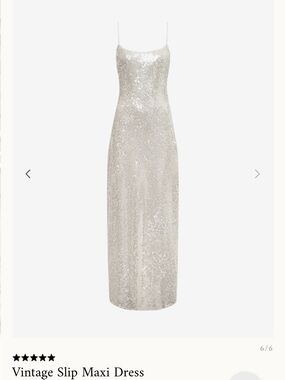 Rumored Sequin Vintage Slip Maxi Dress